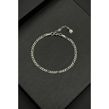 Frnch 925 Ayar Gümüş Italyan Model Gümüş Renk Erkek Bileklik FRJ12386-3386-A