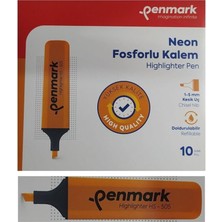Penmark Fosforlu Kalem Neon Turuncu Renk (10 Adet)