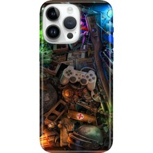 Senada iPhone 15 Pro Max Kılıf Desenli Baskılı Tpu Rubber Kapak Gamer-Zone