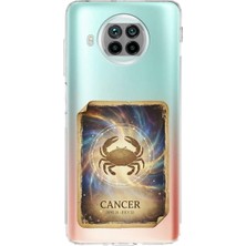 PrintiFy Xiaomi Mi 10T Lite ile Uyumlu Burç Kartları Yangeç Tasarımlı Şeffaf Silikon Kılıf