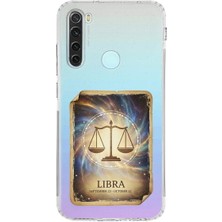 PrintiFy Redmi Note 8 ile Uyumlu Burç Kartları Terazi Tasarımlı Şeffaf Silikon Kılıf