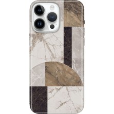 Senada iPhone 15 Pro Max Kılıf Desenli Baskılı Tpu Rubber Kapak Colo Mermer