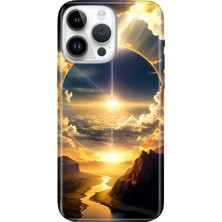 Senada iPhone 15 Pro Max Kılıf Desenli Baskılı Tpu Rubber Kapak Güneşin Dansı