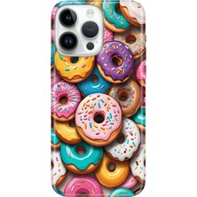Senada iPhone 15 Pro Max Kılıf Desenli Baskılı Tpu Rubber Kapak Donut Cenneti