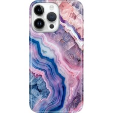 Senada iPhone 15 Pro Max Kılıf Desenli Baskılı Tpu Rubber Kapak Flues Ametist