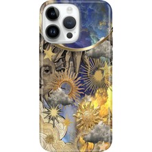 Senada iPhone 15 Pro Max Kılıf Desenli Baskılı Tpu Rubber Kapak Güneş