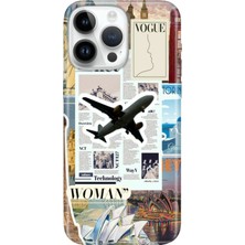 Senada iPhone 15 Pro Max Kılıf Desenli Baskılı Tpu Rubber Kapak Fly