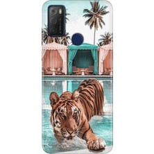 Senada Tcl 20E Kılıf Desenli Baskılı Tpu Rubber Kapak Hangover