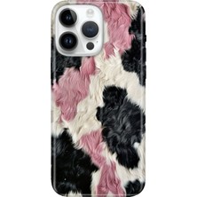 Senada iPhone 15 Pro Max Kılıf Desenli Baskılı Tpu Rubber Kapak Kıvırcık Kürk