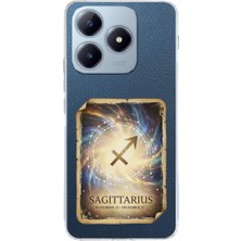 PrintiFy Realme C63 ile Uyumlu Burç Kartları Yay Tasarımlı Şeffaf Silikon Kılıf