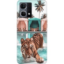 Senada Oppo Reno 7 4g Kılıf Desenli Baskılı Tpu Rubber Kapak Hangover