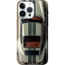 Senada iPhone 15 Pro Max Kılıf Desenli Baskılı Tpu Rubber Kapak Klasik Araba