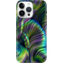 Senada iPhone 15 Pro Max Kılıf Desenli Baskılı Tpu Rubber Kapak Holographic