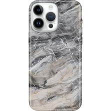 Senada iPhone 15 Pro Max Kılıf Desenli Baskılı Tpu Rubber Kapak Hyde Mermer