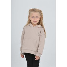 Toontoy Kız Çocuk Kalp Baskılı Sweatshırt