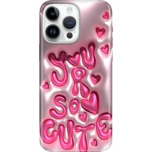 Senada iPhone 15 Pro Max Kılıf Desenli Baskılı Tpu Rubber Kapak CUTE111