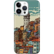 Senada iPhone 15 Pro Max Kılıf Desenli Baskılı Tpu Rubber Kapak Galata