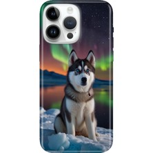 Senada iPhone 15 Pro Max Kılıf Desenli Baskılı Tpu Rubber Kapak Husky Artwall