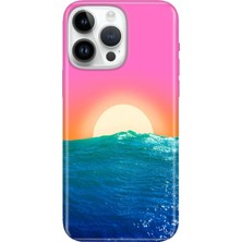 Senada iPhone 15 Pro Max Kılıf Desenli Baskılı Tpu Rubber Kapak Güneşin Doğumu