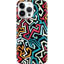 Senada iPhone 15 Pro Max Kılıf Desenli Baskılı Tpu Rubber Kapak Graffiti