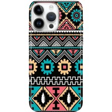 Senada iPhone 15 Pro Max Kılıf Desenli Baskılı Tpu Rubber Kapak Etnik