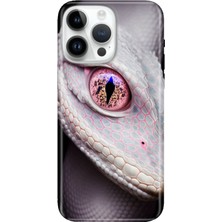 Senada iPhone 15 Pro Max Kılıf Desenli Baskılı Tpu Rubber Kapak Dişi Kobra