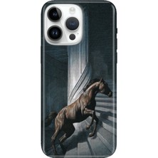 Senada iPhone 15 Pro Max Kılıf Desenli Baskılı Tpu Rubber Kapak Horse