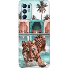 Senada Oppo Reno 6 Kılıf Desenli Baskılı Tpu Rubber Kapak Hangover.