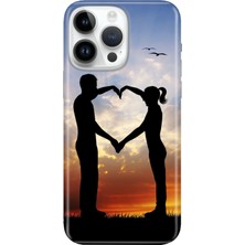 Senada iPhone 15 Pro Max Kılıf Desenli Baskılı Tpu Rubber Kapak Aşkın Simgesi