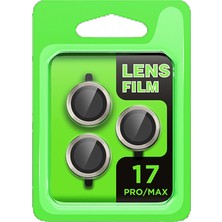 DS LLC OMR02 Apple iPhone 17 Pro Raze Metal Kamera Lens - Gri