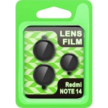 DS LLC OMR02 Xiaomi Note 14 5g Raze Metal Kamera Lens - Siyah