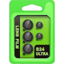 DS LLC OMR02 Samsung Galaxy S24 Ultra Raze Metal Kamera Lens - Siyah