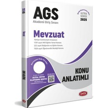 Data Yayınları 2025 Meb Ags Ultra Serisi Mevzuat Konu Anlatımlı