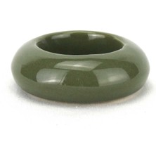 Özel Birşey Seramik Tealight Mumluk – El Yapımı, Isıya Dayanıklı, Dekoratif Yuvarlak Mumluk