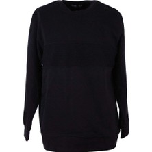 Trender Balık Sırtı Siyah Erkek Sweatshirt 1114