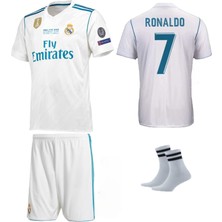 Andream 2017 Sezon Kiev Ronaldo Real Madri'd Futbol Çocuk Forması 3'lü Set Çorap Hediyeli