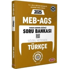 Data Yayınları 2025 Ags Ultra Serisi Sözel Yetenek (Türkçe) Soru Bankası - Karekod Çözümlü