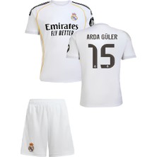 Andream Real Madri'd Arda G'uler 2026 Yeni Sezon Futbol Çocuk Forması 2'li Set Forma + Short