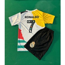 Andream Ronaldo Özel Tasarım Tüm Takımlar Futbol Çocuk Forması 2'li Set Forma + Short