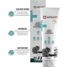Supravet Anti Stress Relax Paste Sakinleştirici Kedi Macunu 100 gr Şekersiz %55 Extra Malt