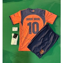 Andream Barcelona Lamin Yamal Yeni Sezon 2025/26 Sezon Çocuk Forması 4'lü Set (Turuncu)