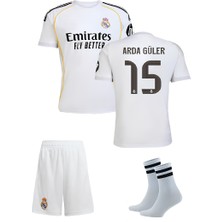 Andream Real Madri'd Arda G'uler 2026 Yeni Sezon Futbol Çocuk Forması 3'lüset Çorap  Hediyeli
