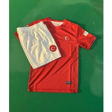 Andream Türkiye Milli Takım Isimsiz 2025 Sezon Futbol Çocuk Forması 2'li Set Forma+ Short