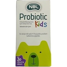 Nbl Probiotic Kids 30 Çiğneme Tableti Probiyotik İçerikli Çocuklar İçin Besin Takviyesi