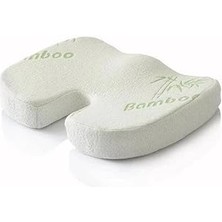 Visco Planet Ortopedik Hemoroid Basur Kuyruk Sokumu Oturma Simidi Yastığı Bamboo Malzeme ile Rahatlık Sağlar