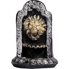 Geri Akışlı Aslan Temalı Şelale Tütsülük + 2 Konik Tütsü (Lavanta) | Meditasyon, Yoga ve Ev Dekoras