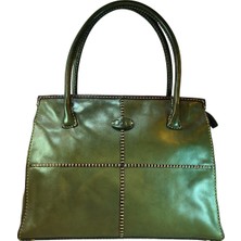 Gön Kadın Yomra Kırmızı Deri Omuz Çanta Nakış Işlemeli