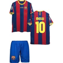 Andream Barcelon'a Messi 2011 London Retro Futbol Çocuk Forması 2'li Set Forma + Short