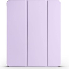Zore iPad Air 13 2025 M3 Vlmt Smart Cover Kalem Bölmeli Standlı 1-1 Kılıf - Lila