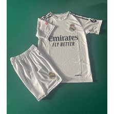 Andream Real Madri'd Bellingham 2025 Sezon Futbol Çocuk Forması 2'li Set  Forma + Short